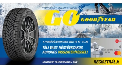 Goodyear téli akció 09.17-től! 10-15 ezer Ft visszatérítés